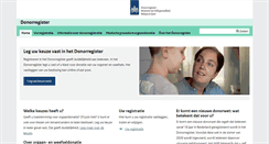 Desktop Screenshot of donorregister.nl