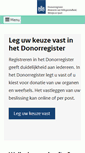 Mobile Screenshot of donorregister.nl